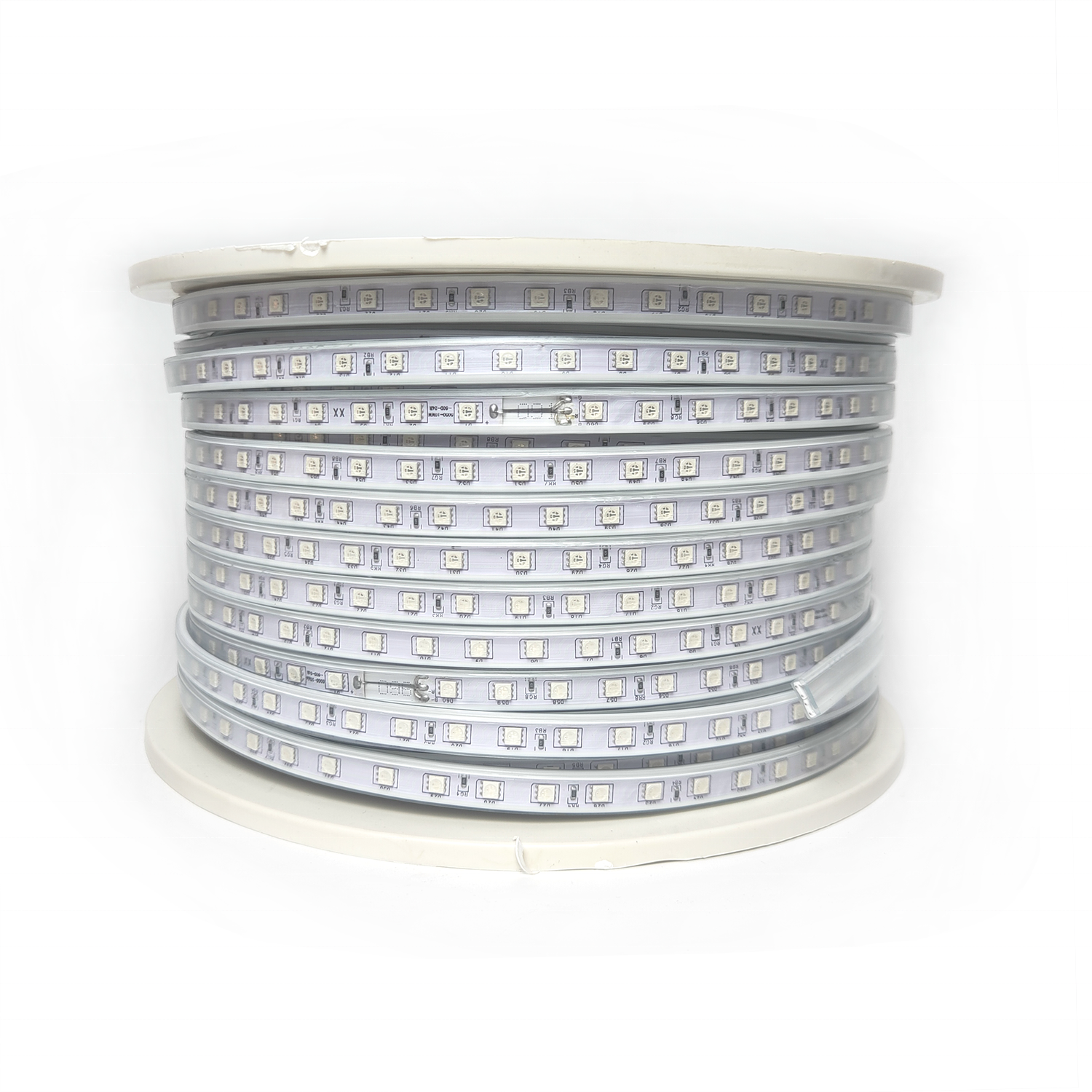 SMD 5050 LED RGB Strip light AC220V/110V 60LEDs 8mm/10mm PCB board IP65 Waterproof 1Row 1meter/cut Wires